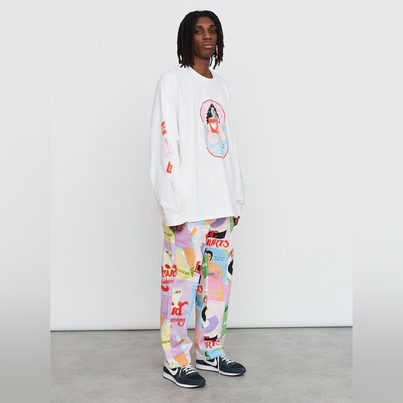 Lazy Oaf x Laura Callaghan Cover To Cover Unisex Pants Size 26 - Picture 5 of 16